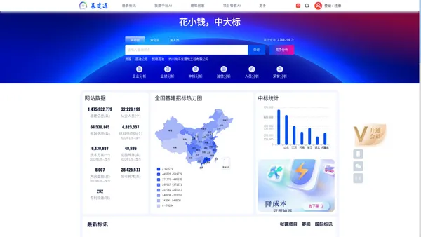 基建通-工程人都在用的招投标大数据服务平台