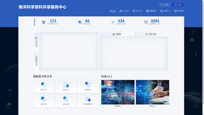 青岛海洋科学资料共享服务中心网站