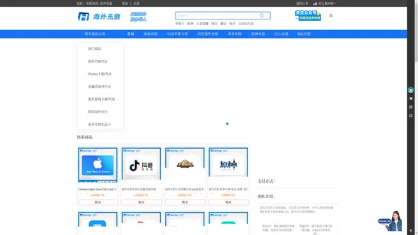海外充值网-13年海外点卡专业充值平台-海外点卡-海外Q币