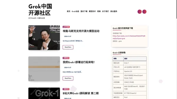 Grok中国开源社区_关于马斯克人工智能Grok AI的一切都在这里