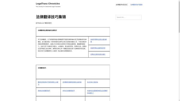 法律翻译技巧集锦 - LegalTranz Chronicles
