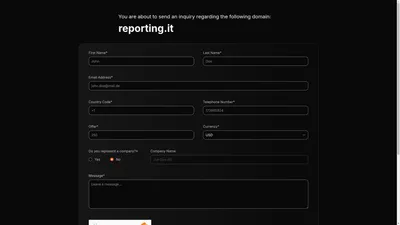 出售报价： reporting.it