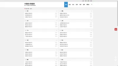 中国统计数据库 | 中国统计年鉴数据库