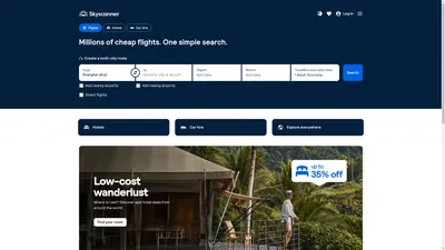 比较特价机票，机票预订，世界任我行 | Skyscanner