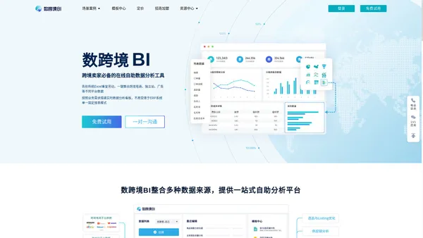 跨境电商卖家必备的自助分析工具-数跨境BI