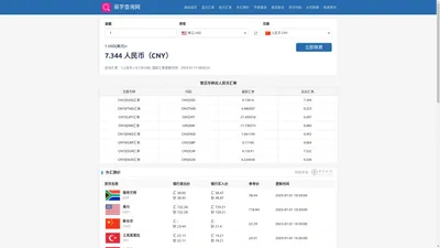 今日实时汇率查询,实时外汇计算器_外汇查询网