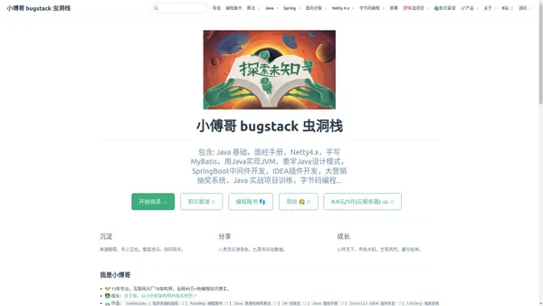 小傅哥 bugstack 虫洞栈