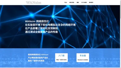 国产网络损伤仪 WANsim 专业高性能的广域网仿真仪