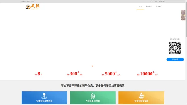 今日头条号出售_转让_买卖_交易_平台-灵枫头条号网站