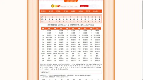 大写数字转换_数字金额大小写在线查询