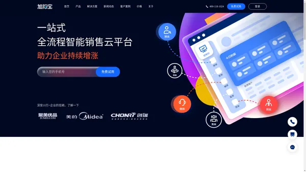 加拓宝－一站式全流程智能销售云平台助力企业持续增涨，要想生意好就用加拓宝