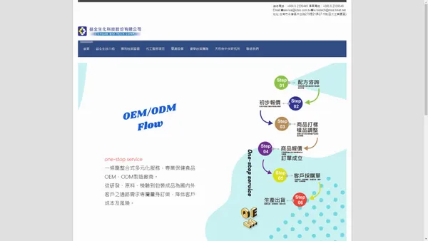 保健食品代工OEM/ODM整合式服務提供 - 益全生化科技股份有限公司