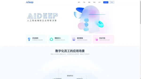 AiDeep - 人工智能辅助企业明智决策。【知娱文化】