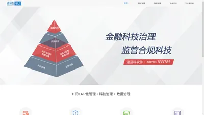 递蓝科软件： 金融科技治理&监管合规科技