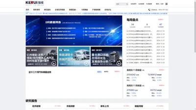 KERUI智库—汽车全产业链信息服务平台，汇集汽车全品类标准化数据、产品与市场洞察报告、场景化企业竞争监测、专项研究课题线上直播