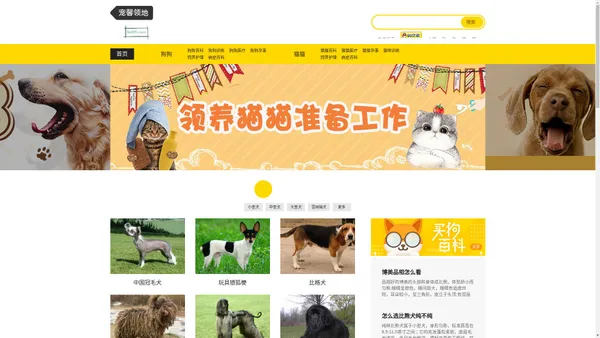 宠馨领地 - 宠物猫狗品种及宠物图片宠物视频_宠物猫咪狗狗宠物宠馨领地网平台！