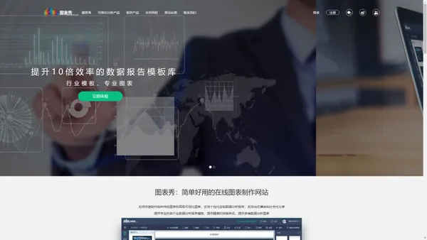 图表秀——免费在线图表制作工具,数据可视化工具