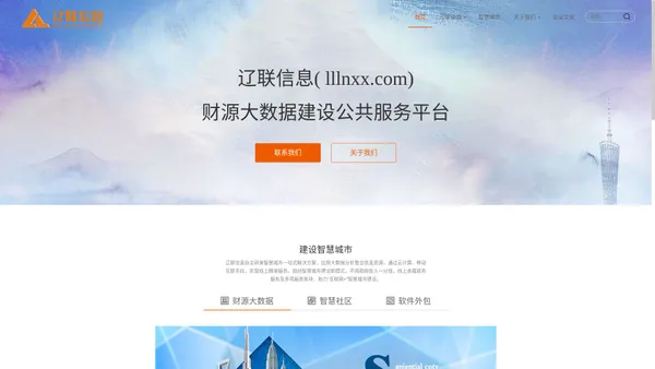 智慧辽联，共赢未来 - 财源大数据建设公共服务平台 - 辽联信息
