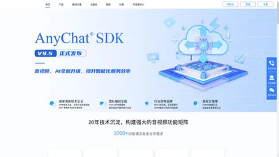 AnyChat-融合AI的音视频应用解决方案，为全行业数智化升级提速