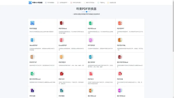 哔果PDF转换器官网 - PDF转换成Word|word转pdf在线免费转换器