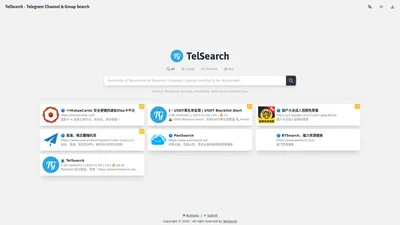 TelSearch | TG搜索 | 电报搜索 | Telegram 搜索 | Search for Telegram