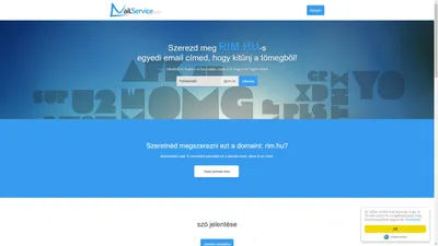 Ingyenes emailcím rim.hu domainnel - MailService.com