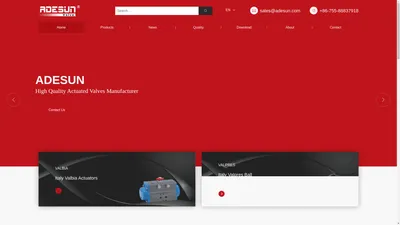 Home - 亚德逊阀门-Adesun Valves-高品质气动球阀，气动蝶阀，气动球阀，气动蝶阀及阀门自动化方案提供商
