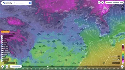 Ventusky - 风雨气温图