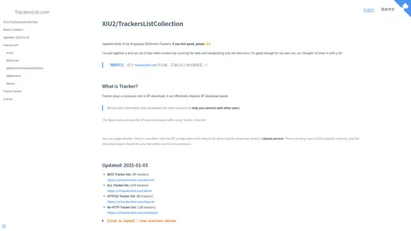 XIU2/TrackersListCollection