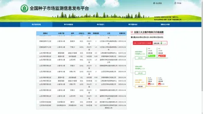 种子市场监测信息发布平台