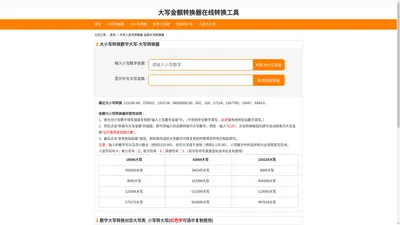 金额大小写转换器:实用工具帮你快速转换金额大小写