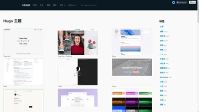主题列表 | Hugo 主题