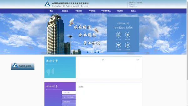 中国铝业公司电子采购交易系统