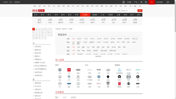【汽车报价_汽车品牌_汽车标志图片大全】汽车大全-网易汽车